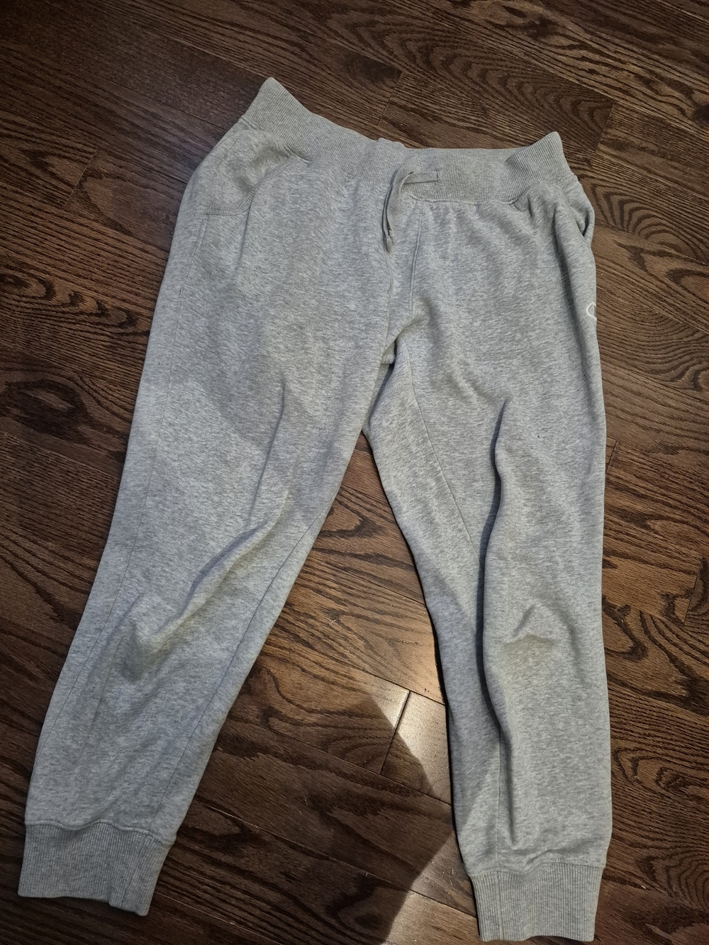 Women's Champion Light Gray Sweatpants Joggers - Drawstring Waist